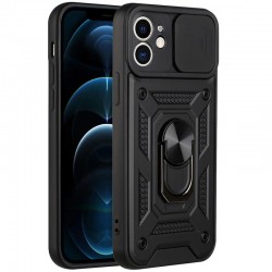 Чохол Ummi Camshield Serge Ring для Apple iPhone 11 (6.1")  Чорний - 00000080684_7