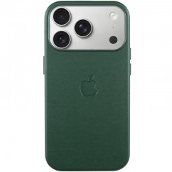 Чохол шкіряний Leather Case (AA) with MagSafe and Animation для Apple iPhone 17 Pro (6.3")  Forest Green - 00000084665_6