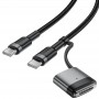 Дата кабель Acefast C22-05 2in1 Type-C to Type-C 240W/MAG3 140W (1.2m)