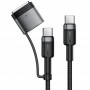 Дата кабель Acefast C22-05 2in1 Type-C to Type-C 240W/MAG3 140W (1.2m)