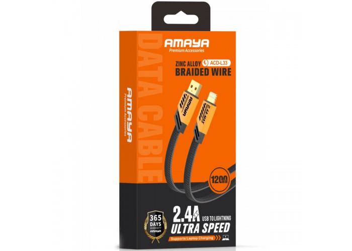 Дата кабель Amaya 33L USB to Lightning 2.4A (1.2m)