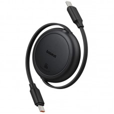 Дата кабель Baseus Free2Pull Mini Retractable Type-C to Type-C 60W (1m) (P10364500)  Cluster Black - 00000087569_1
