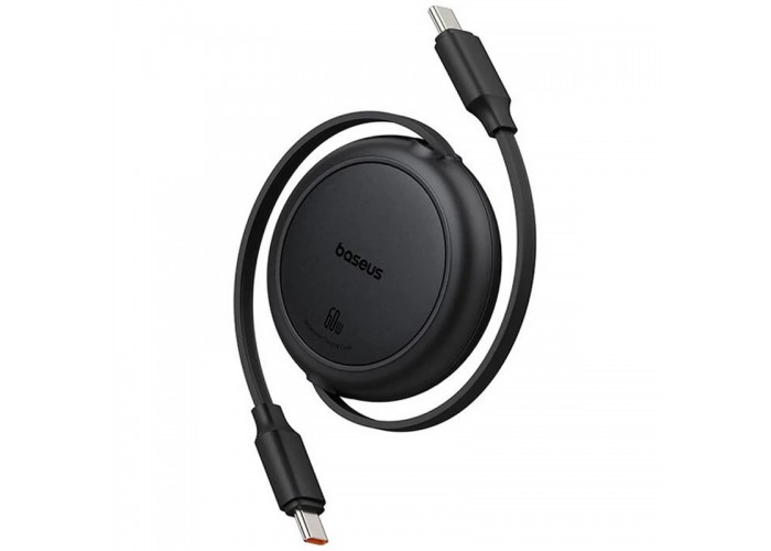 Дата кабель Baseus Free2Pull Mini Retractable Type-C to Type-C 60W (1m) (P10364500)