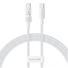 Дата кабель Baseus Gem Fast Charging Type-C to Type-C 100W (2m) (P10373000111-01)  Moon White - 00000080454_2