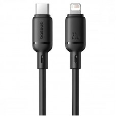 Дата кабель Baseus Silky Series OS Fast Charging Type-C to Lightning 20W (2m) (P10377701)  Cluster Black - 00000080549_1