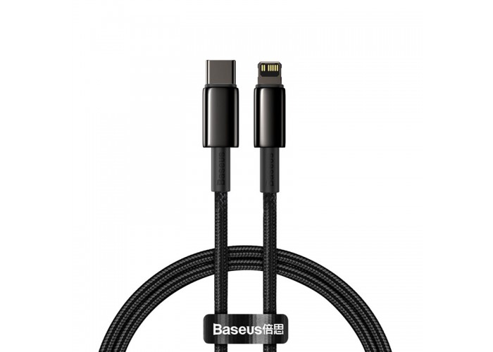 Дата кабель Baseus Tungsten Gold Type-C to Lightning PD 20W (1m) (CATLWJ)