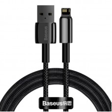 Дата кабель Baseus Tungsten Gold USB to Lightning Cable 2.4A (1m) (CALWJ-0)  Black - 00000074779_1