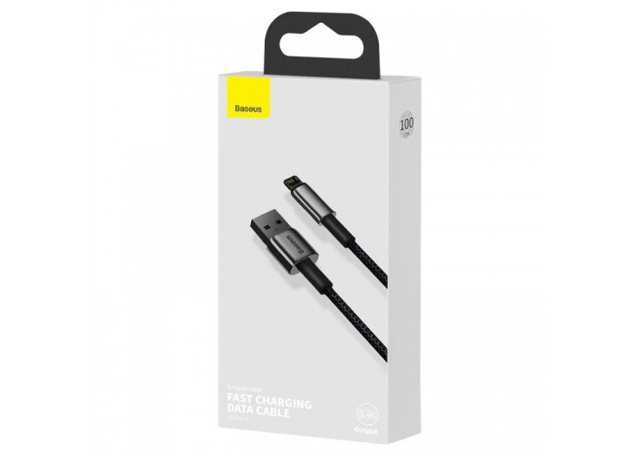 Дата кабель Baseus Tungsten Gold USB to Lightning Cable 2.4A (1m) (CALWJ-0)