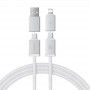 Дата кабель Baseus Versatile Two-for-Two USB/Type-C to Type-C/Lightning 60W (2m) (P10383000)
