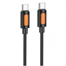 Дата кабель Borofone BX114 Structure Type-C to Type-C 60W (1m)  Black - 00000081953_1