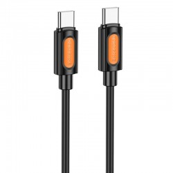 Дата кабель Borofone BX114 Structure Type-C to Type-C 60W (1m)  Black - 00000081953_1