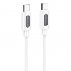 Дата кабель Borofone BX114 Structure Type-C to Type-C 60W (1m)  White - 00000081953_2