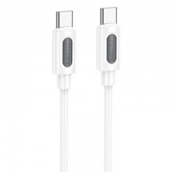 Дата кабель Borofone BX114 Structure Type-C to Type-C 60W (1m)  White - 00000081953_2