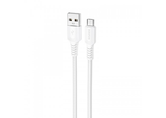 Дата кабель Borofone BX116 Certain USB to MicroUSB 2.4A (1m)