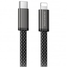 Дата кабель Borofone BX124 Peace Type-C to Lightning 30W (1m)  Black - 00000086490_1