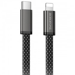 Дата кабель Borofone BX124 Peace Type-C to Lightning 30W (1m)  Black - 00000086490_1