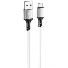 Дата кабель Borofone BX83 Famous USB to MicroUSB 2.4A (1m)  White - 00000064421_2