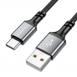 Дата кабель Borofone BX83 Famous USB to Type-C 3A (1m)  Black - 00000064422_1
