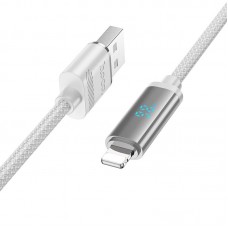 Дата кабель Hoco U127 Power USB to Lightning (1.2m)  Silver / Gray - 00000067562_2