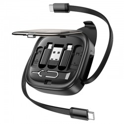 Дата кабель Hoco U140 with cable set 5in1 60W (0.95m)  Black - 00000084979_1