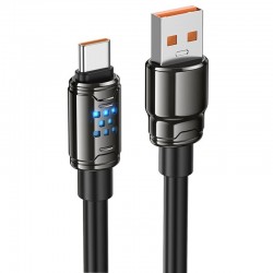 Дата кабель Hoco U143 Joy USB to Type-C 5A (1.2m)  Black - 00000081824_1
