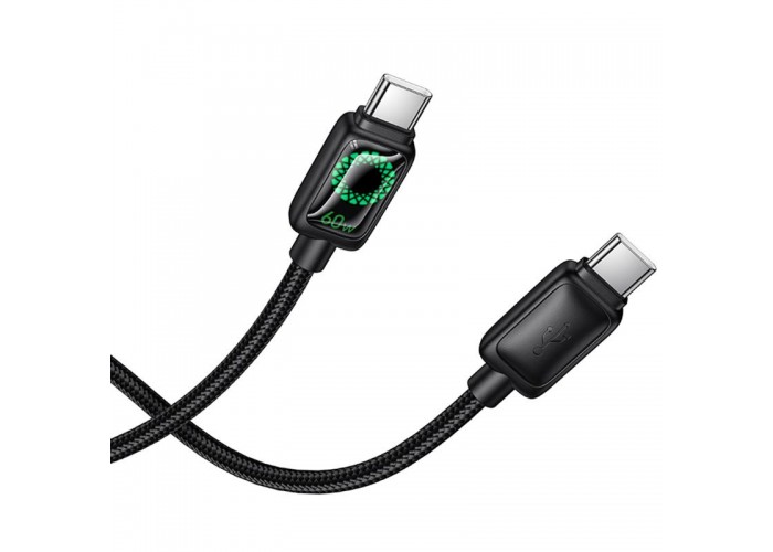 Дата кабель Hoco U146 Mundo Type-C to Type-C 60W (1.2m)