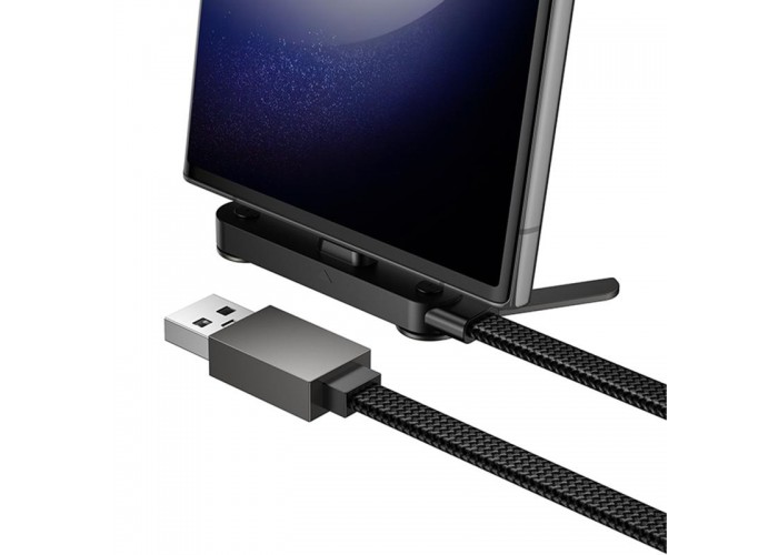 Дата кабель Hoco U150 Exquisite side plug and stand USB to Type-C 36W (1.2m)