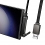 Дата кабель Hoco U150 Exquisite side plug and stand USB to Type-C 36W (1.2m)