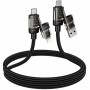 Дата кабель Hoco U151 Goldsmith 4in1 Type-C to USB/Type-C to Lightning 240W (1.2m)