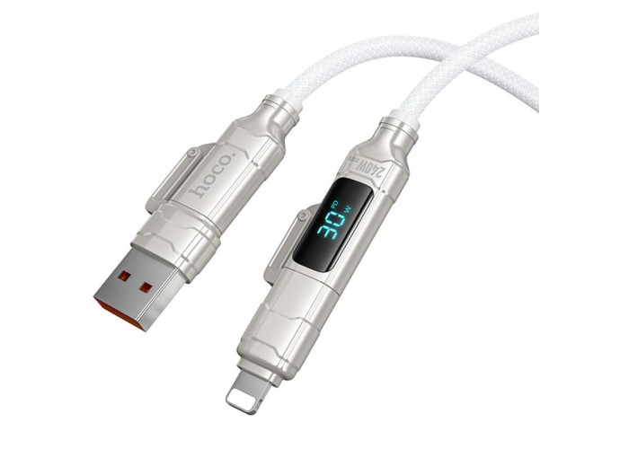 Дата кабель Hoco U152 Fortune 4in1 Type-C to Lightning/Type-C to USB 240W (1.2m)