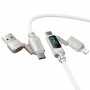 Дата кабель Hoco U152 Fortune 4in1 Type-C to Lightning/Type-C to USB 240W (1.2m)