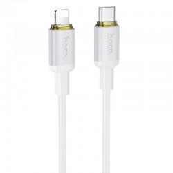 Дата кабель Hoco X128 Benefit Type-C to Lightning 30W (1m)  White - 00000086525_2