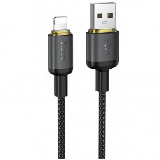 Дата кабель Hoco X128 Benefit USB to Lightning 12W (1m)  Black - 00000086526_1