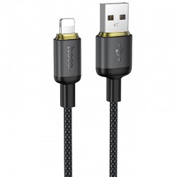 Дата кабель Hoco X128 Benefit USB to Lightning 12W (1m)  Black - 00000086526_1