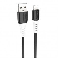 Дата кабель Hoco X82 Silicone USB to Lightning 2.4A (1m)  Black - 00000079858_1