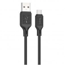 Дата кабель Hoco X90 Cool silicone USB to MicroUSB (1m)  Black - 00000071273_1