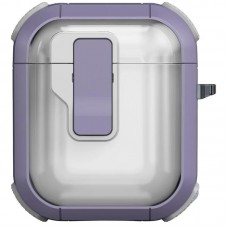 Футляр протиударний Locking Button для навушників Airpods 1/2  Light Purple - 00000079155_8
