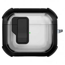 Футляр протиударний Locking Button для навушників Airpods 3  Black - 00000079157_2