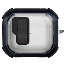 Футляр протиударний Locking Button для навушників Airpods 3  Blue - 00000079157_3