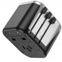 Мережевий універсальний перехідник Hoco AC5 Level 2USB+Socket