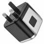 Мережевий універсальний перехідник Hoco AC5 Level 2USB+Socket