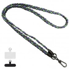Плетенный шнурок (5мм) 120см  Black / Green / Blue - 00000077797_13