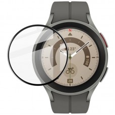 Полімерна плівка 3D (full glue) (тех.пак) для Samsung Galaxy Watch 5 Pro 45mm  Чорний - 00000057693_1