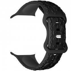 Ремінець Hoco WA30 Flexible series 3D solid color silicone strap для Apple watch 42(ser.1-3)/44/45/49  Black - 00000080243_1
