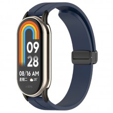 Ремінець Line Magnetic для Xiaomi Mi Band 9/8/10  Синій / Dark Blue - 00000077060_10