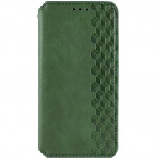 Шкіряний чохол-книжка GETMAN Cubic (PU) для Motorola Edge 50 Fusion  Зелений - 00000070126_1