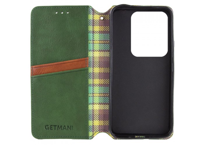 Шкіряний чохол-книжка GETMAN Cubic (PU) для Motorola Edge 50 Fusion