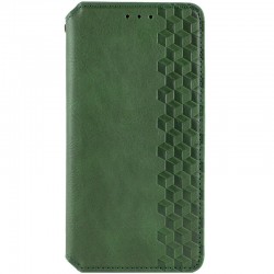 Шкіряний чохол-книжка GETMAN Cubic (PU) для Motorola Moto G05 / E15  Зелений - 00000079011_1