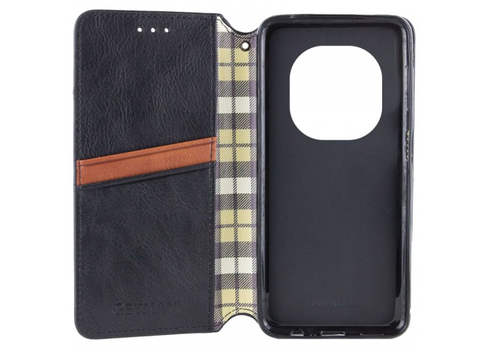 Шкіряний чохол-книжка GETMAN Cubic (PU) для Xiaomi Redmi Note 15 Pro 5G