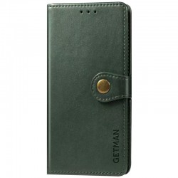 Шкіряний чохол-книжка GETMAN Gallant (PU) для Samsung Galaxy A32 4G  Зелений - 00000043336_1